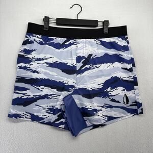 Tachuntfish Shorts men's XL Blue Camo Tiger Stripe Old Skool AUS Pockets NEW